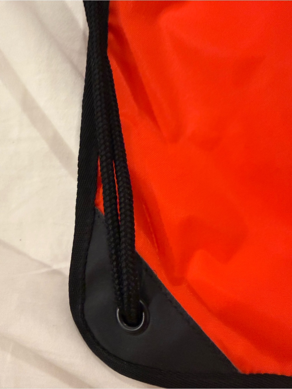 Nike Red Drawstring Backpack with Black Trim - Picture 4 of 5